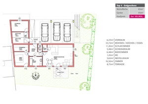 Zum vergrößern ins Bild klicken Plan Mariatrosterstraße Top 4