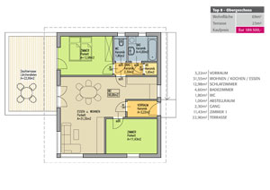Zum vergrößern ins Bild klicken Plan Mariatrosterstraße Top 8