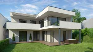 Zum Vergrößern ins Bild klicken. Rendering Petersbergen