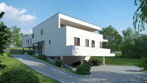 Zum Vergrößern ins Bild klicken. Rendering Petersbergen