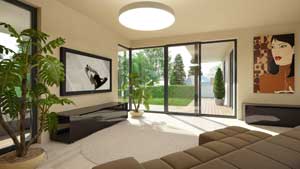 Zum Vergrößern ins Bild klicken. Rendering Petersbergen