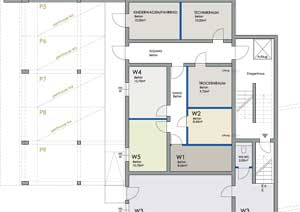 Grundriss Petersbergen Kellergeschoß
