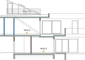 Gebäude Schnitt 2 Petersbergen