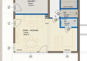 Zum Vergrößern ins Bild klicken. Lageplan Petersbergen
