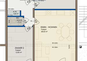Zum Vergrößern ins Bild klicken. Lageplan Petersbergen