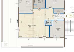 Zum Vergrößern ins Bild klicken. Lageplan Petersbergen